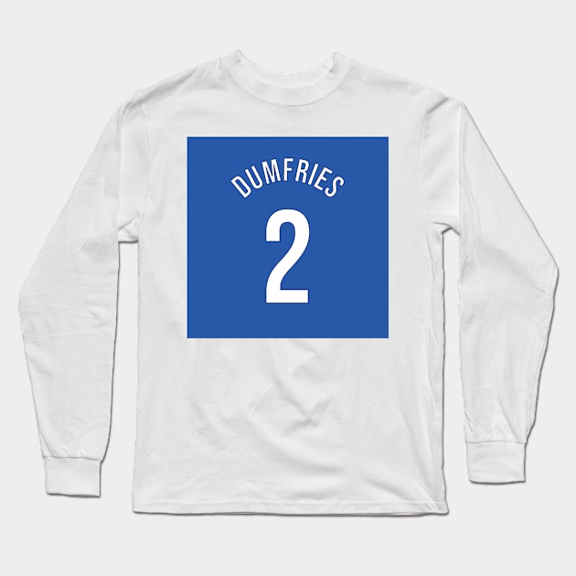 Dumfries 2 Home Kit - 22/23 Season Long Sleeve T-Shirt by GotchaFace